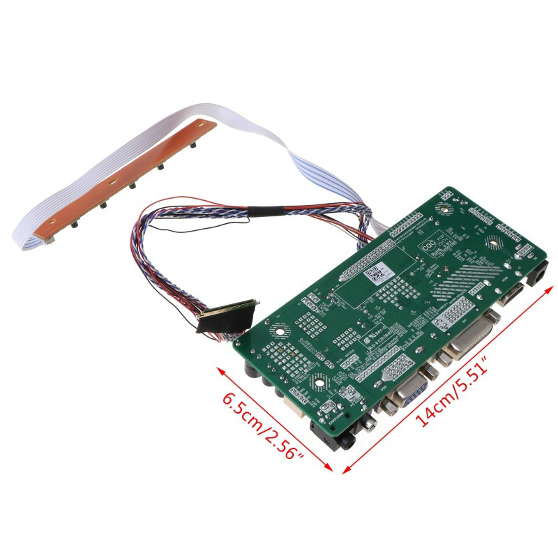 QJ  Controller Board LCD HDMI DVI VGA Audio PC Module Driver DIY Kit 15.6" Display B156XW02 1366X768 1ch 6/8-bit 40 Pin Panel