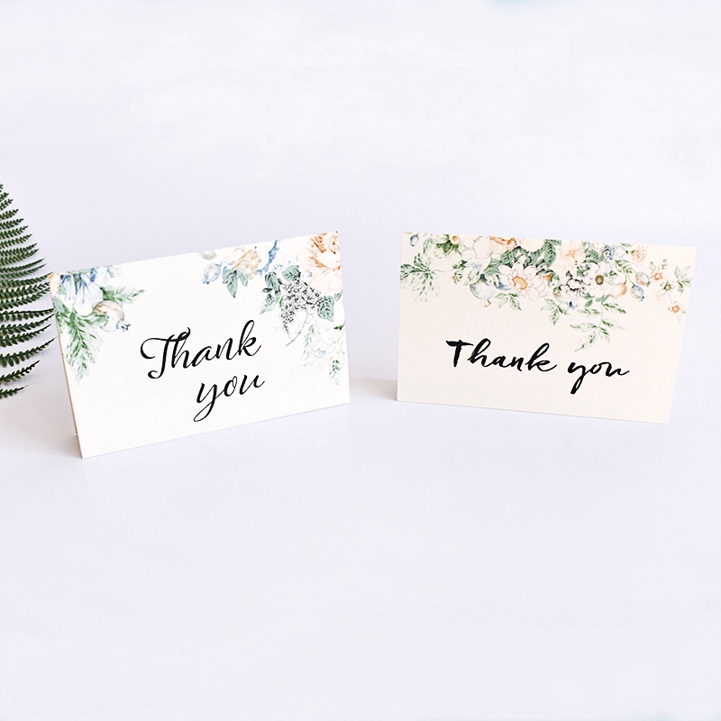 Set 6 tấm thiệp cảm ơn kèm phong bì