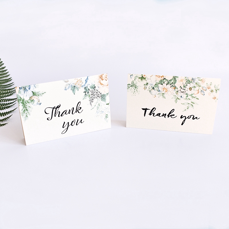 Set 6 Tấm Thiệp &quot;Thank You&quot; Kiểu Hàn Quốc