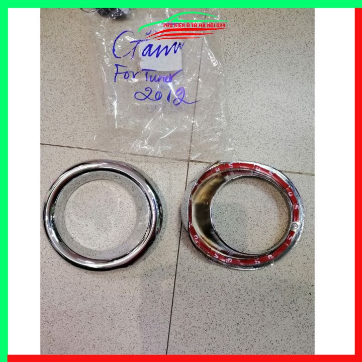 Ốp viền đèn gầm trước Fortuner 2012-2016 mạ Crom chống trầy trang trí làm đẹp xe