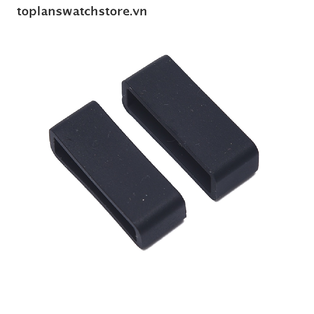 Set 2 Dây Đeo Đồng Hồ Bằng Silicon Nhiều Màu
