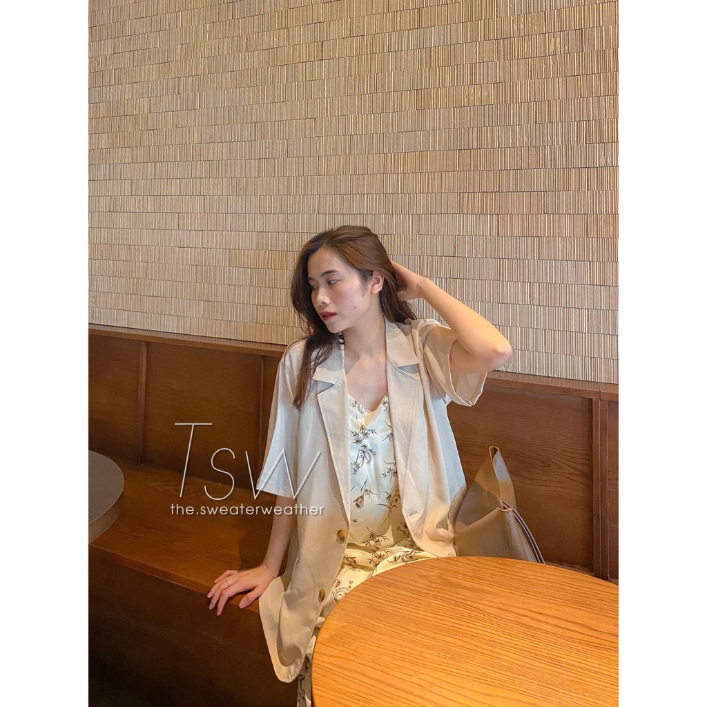 [Mã SKAMCLU7 giảm 10% tối đa 50K đơn 0Đ] Áo khoác blazer tay lỡ chất voan, áo vest cộc tay, tay lửng (Ảnh thật) | BigBuy360 - bigbuy360.vn