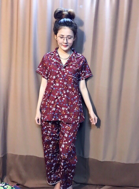 Bộ pirama viền ren