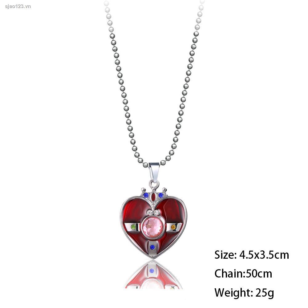 SAILOR MOON vòng cổ Kim Loại Mặt Hình 9 Chiếc Đũa Thần Của Thủy Thủ Mặt Trăng