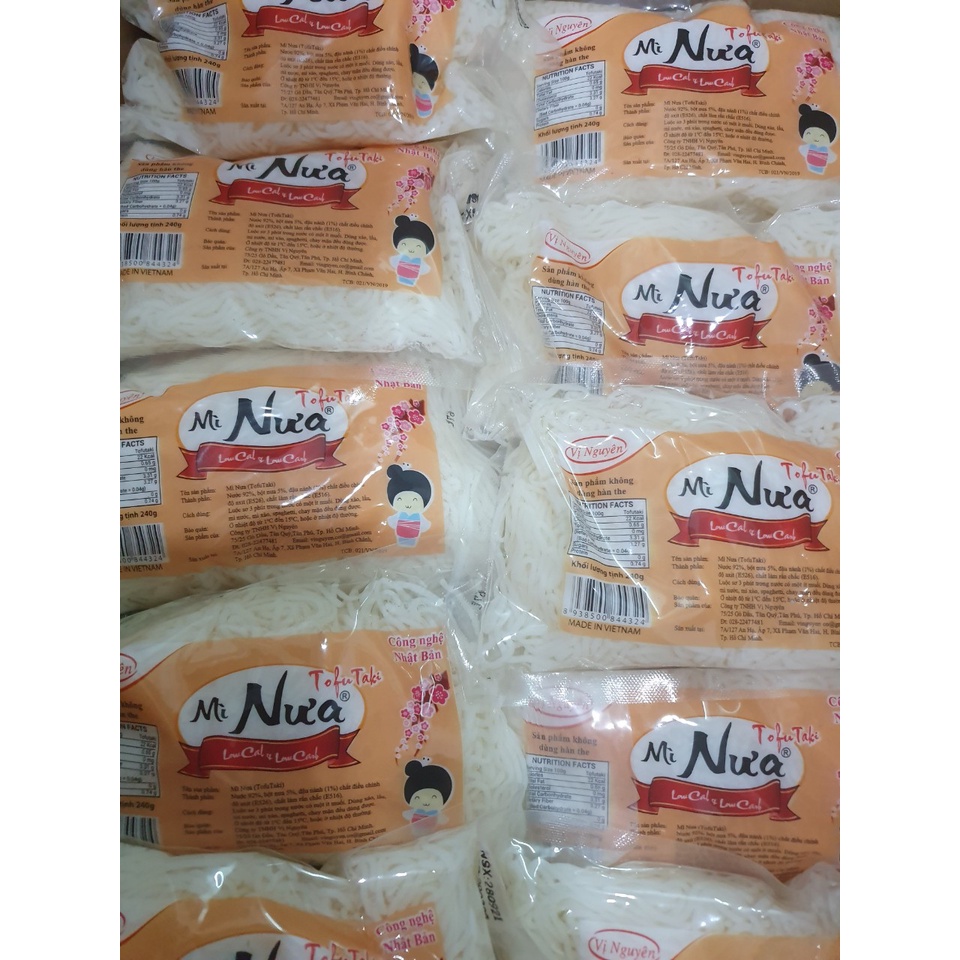 10 Gói Mì Nưa Keto Das Vị Nguyên 240Gram  .