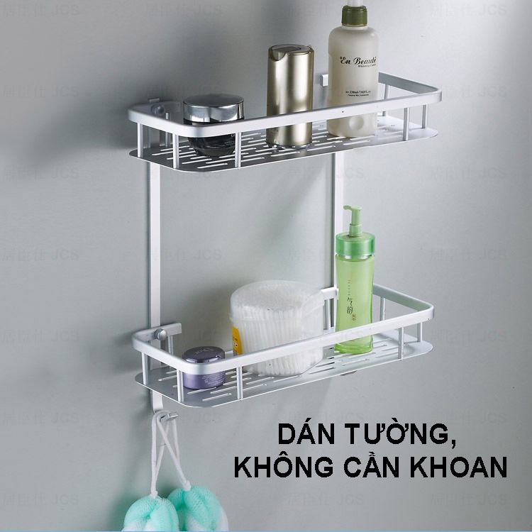 KỆ NHÀ TẮM 2 TẦNG INOX DÁN TƯỜNG CAO CẤP TIỆN DỤNG TĂNG ĐỘ SANG TRỌNG NHÀ TẮM VÀ PHÒNG BẾP