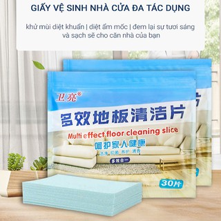 Giấy lau sàn tan trong nước