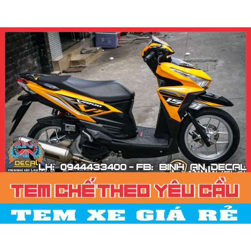 tem rời VARIO vàng đen.