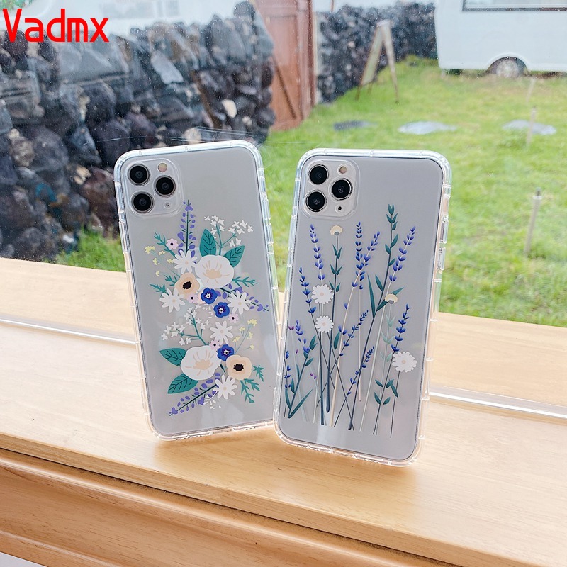 Ốp Lưng Tpu Trong Suốt Họa Tiết Hoa Đơn Giản Thời Trang Cho Xiaomi Redmi 9a Note 9s 8 7 6 5 Pro Mi Poco X3 X3 Nfc