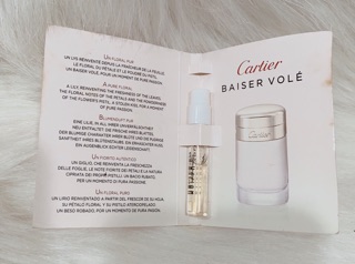 🧚🏻‍♀️🧚🏻‍♀️ Mẫu thử nước hoa ( Vial ) Cartier 1,5ml 🧚🏻‍♀️🧚🏻‍♀️