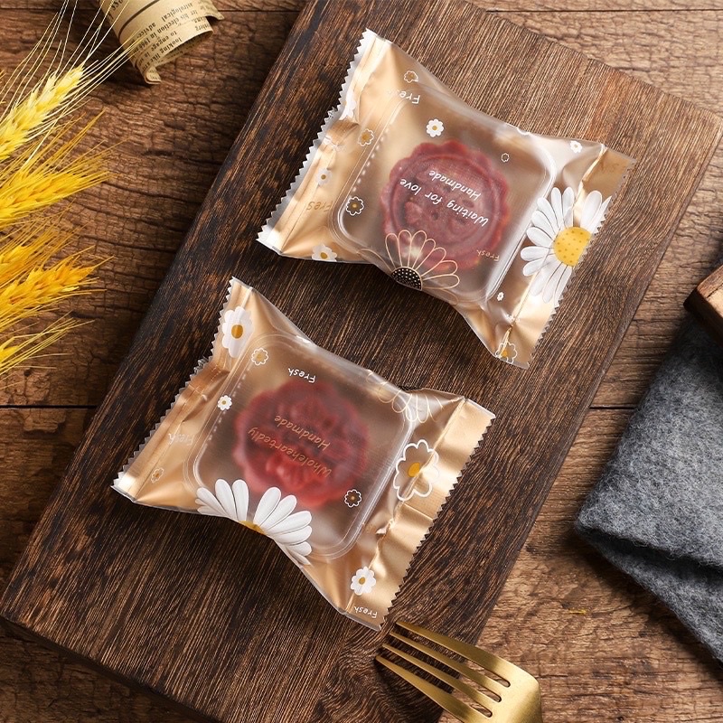 100 vỏ túi đựng bánh trung thu 50g không kèm khay