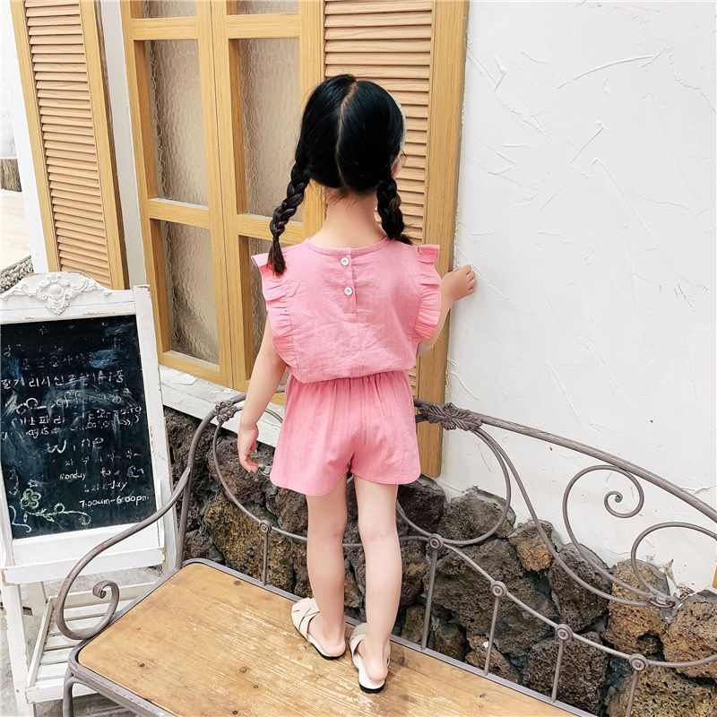 [Bộ đồ cô gái] Bộ đồ cô gái bé gái quần short + áo phông ngắn tay MY-1094