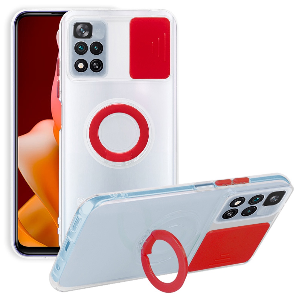 Slide Camera Ring Bracket Phone Case Vivo Y20 Y20s Y12s Y20i 2021 Y20s G Y11s Y12A Y30 Y30i Y50 Y12 Y15 Y17 Y11 Y1s Y91i Y91C 2020 Y31 2020 Y51 2020 Soft Clear Back Cover