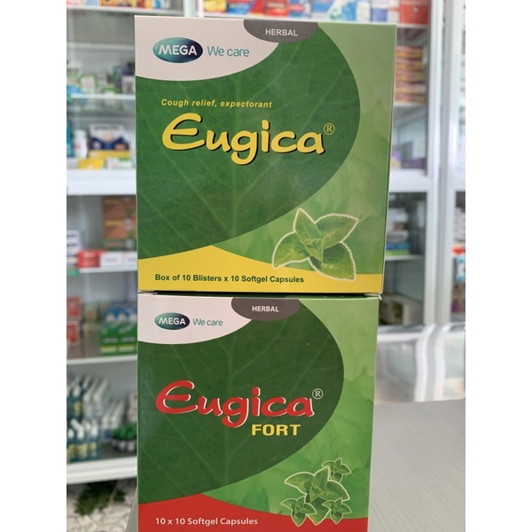 EUGICA Viên Uống Giảm Ho Giảm Đau Rát Họng. Thông Thoáng Mũi
