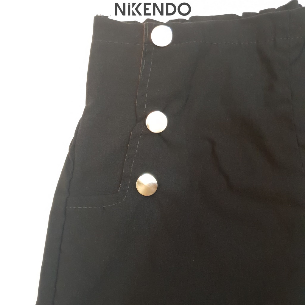 Quần Short Nữ ống rộng lưng thun