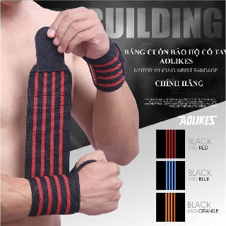 DÂY QUẤN BẢO HỘ CỔ TAY CHÍNH HÃNG AOLIKES - AL1538 - 1 cái Màu ngẫu nhiên