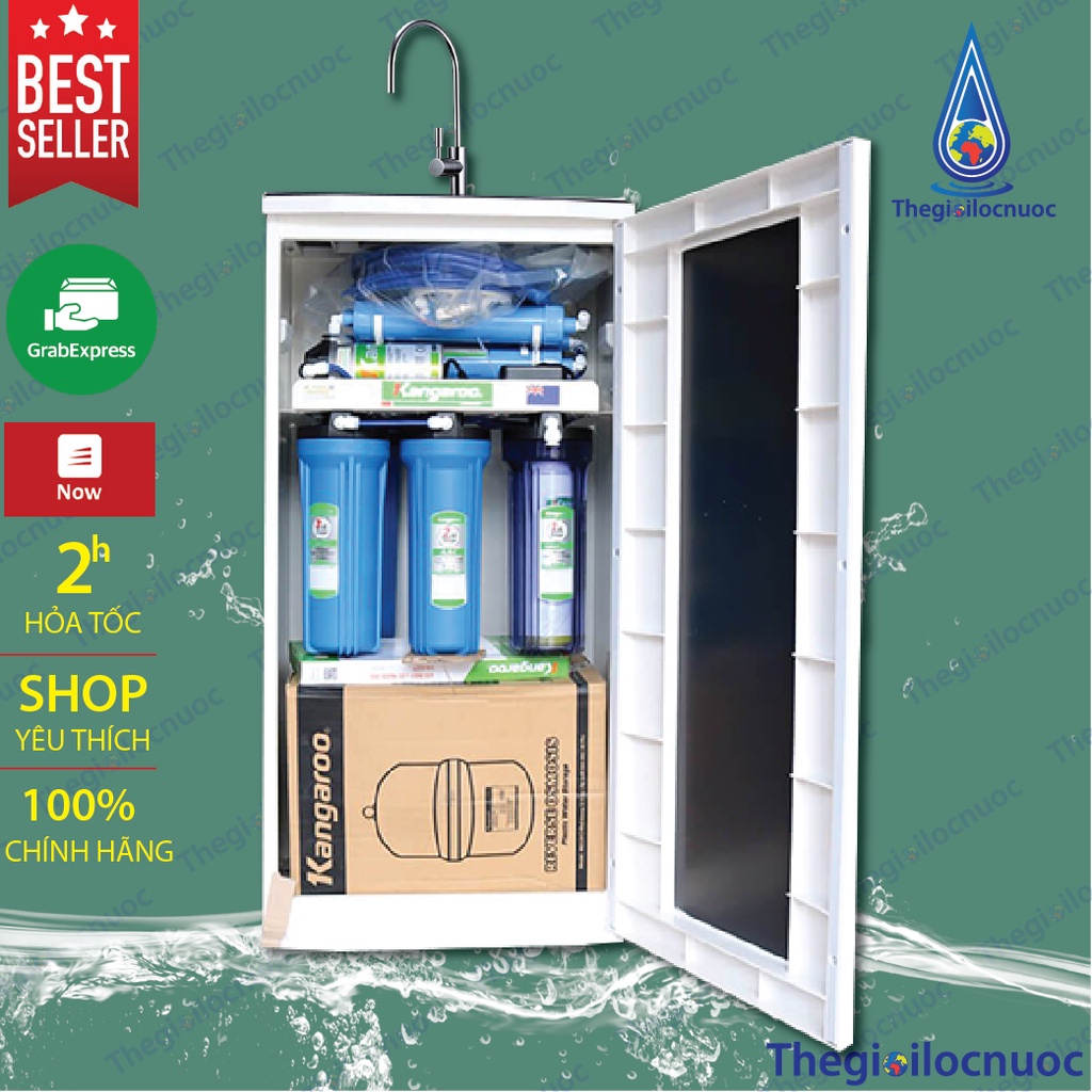 Máy lọc nước RO Kangaroo KG19G4MK-VTU 9 cấp lọc (chuyên lọc cho cả nước nhiễm phèn)
