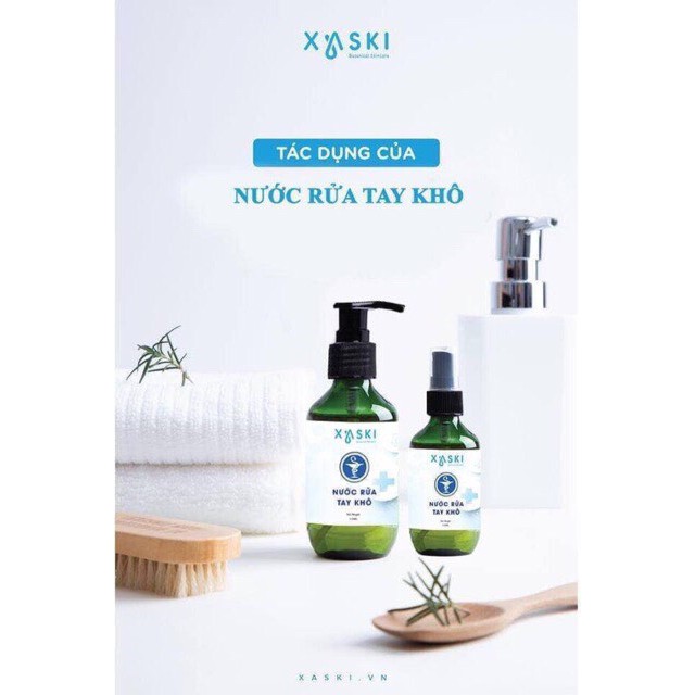 Nước rửa tay khô kháng khuẩn Xaski, an toàn, tiện dụng [Chính hãng]