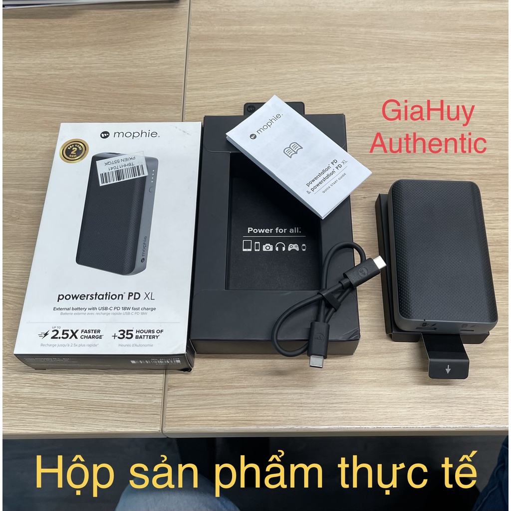 Pin sạc dự phòng cao cấp MOPHIE PowerStation PD XL 10050mAh 24W 1C-1A