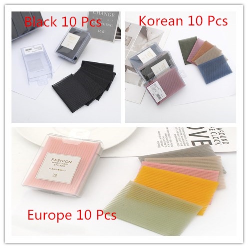 Set 10 miếng dán tạo kiểu tóc mái nhiều màu sắc tùy chọn dành cho nữ