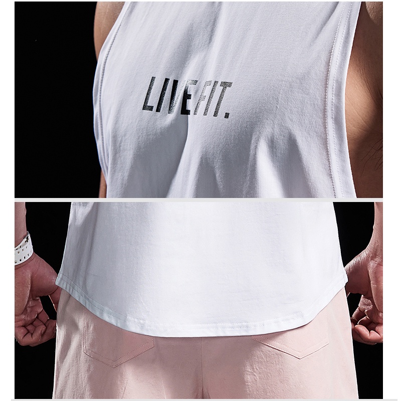 Áo Ba Lỗ Thể Thao Chất Liệu Cotton Thời Trang Mùa Hè Cho Nam Giới