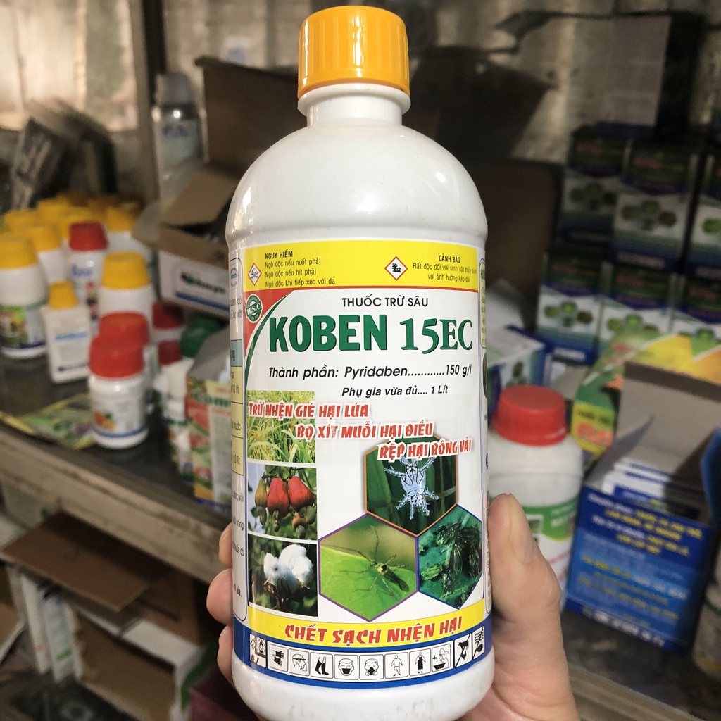 KOBEN 15EC Diệt Sạch Nhện Hại ; Bọ Xít Muỗi; Rệp Hại Bông; ( Chai 480ml)