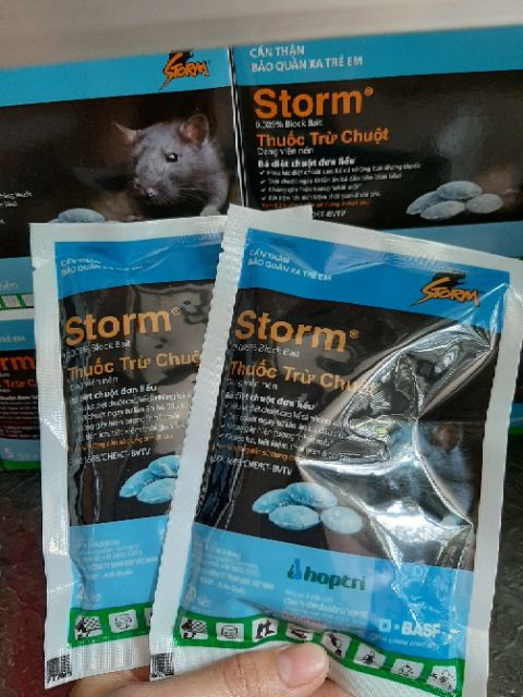 Thuốc diệt chuột Storm 3 gói × 20 viên