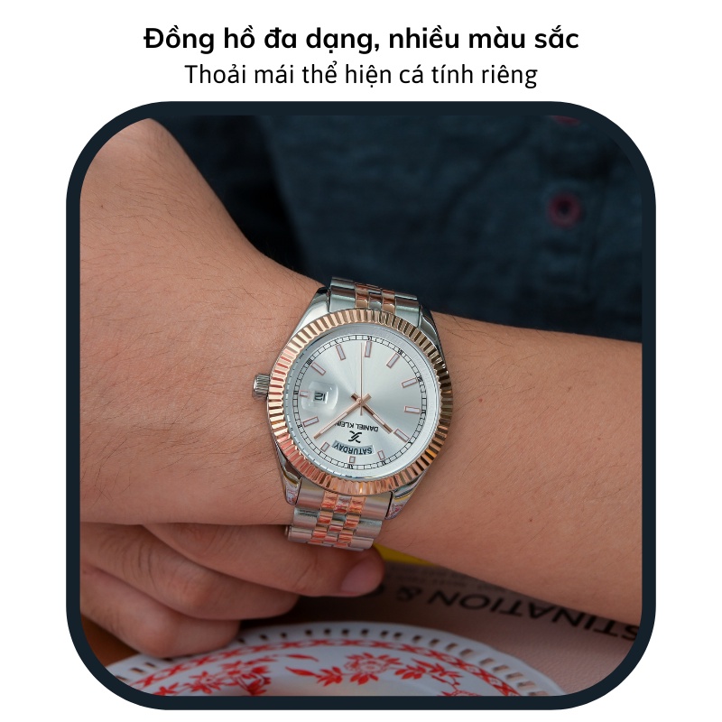 Đồng hồ Daniel Klein DK.1.12861 kiểu dáng thể thao sport, mặt kính chống xước, chống nước, dây thép cao cấp chính hãng