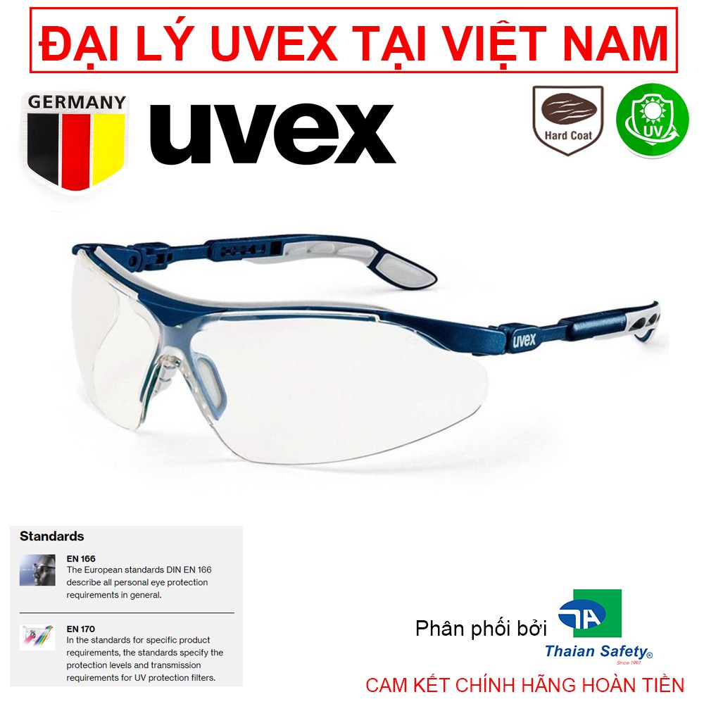 Kính Bảo Hộ Lao Động  Uvex  i-vo 9160 085 Kính Bảo Hộ Kiểu Dáng Thể Thao Tròng Kính Chống Tròng Kính Trong Tầm Nhìn Tốt