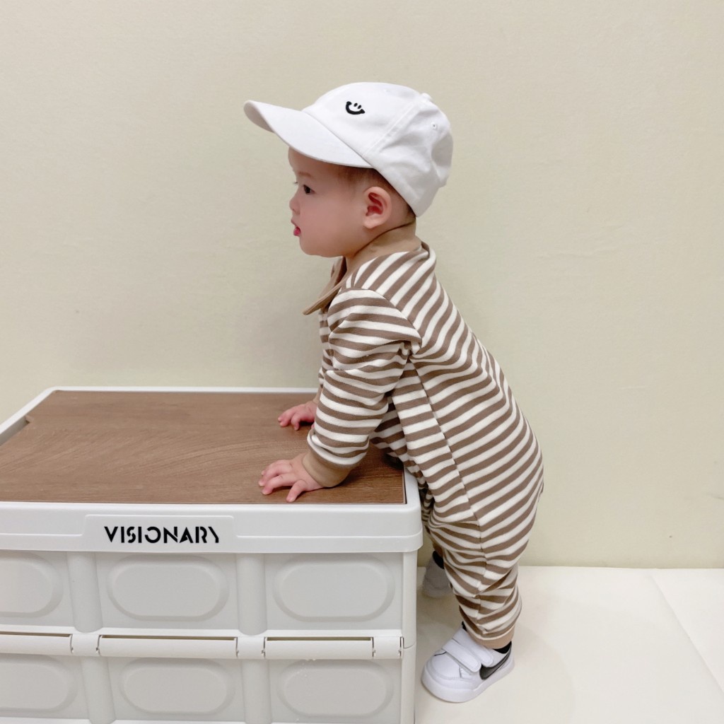 Áo Liền Quần Tay Dài Dành Cho Bé Trai Gái Sơ Sinh Từ 0-24 Tháng Tuổi