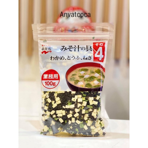 (Date 12/22) Rong Biển Đậu Hũ Khô Nagaya Nhật Bản 100g (Canh Miso)