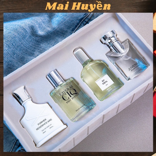 Nước Hoa Nam, Sét Nước Hoa Nam 4 Chai Lưu Hương Lâu Đẳng Cấp Phái Mạnh