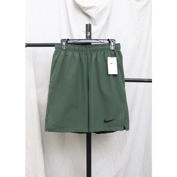 Quần Short Thể Thao NK Flex Woven Training Xanh Rêu -CU4945-337