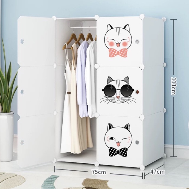 {XẢ 999 TỦ NHỰA LẮP GHÉP ĐA NĂNG 6 Ô CHO BÉ SÂU 37x37cm. Tặng kèm 1 treo đồ. inbox chọn mẫu.