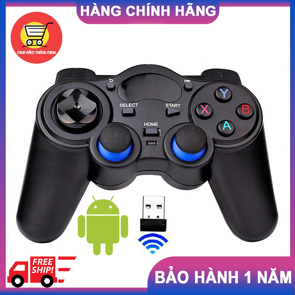 Tay cầm chơi game KHÔNG DÂY cổng tích hợp chơi game trên PC / TV / Box / Điện thoại Android / Máy tính bảng | BigBuy360 - bigbuy360.vn