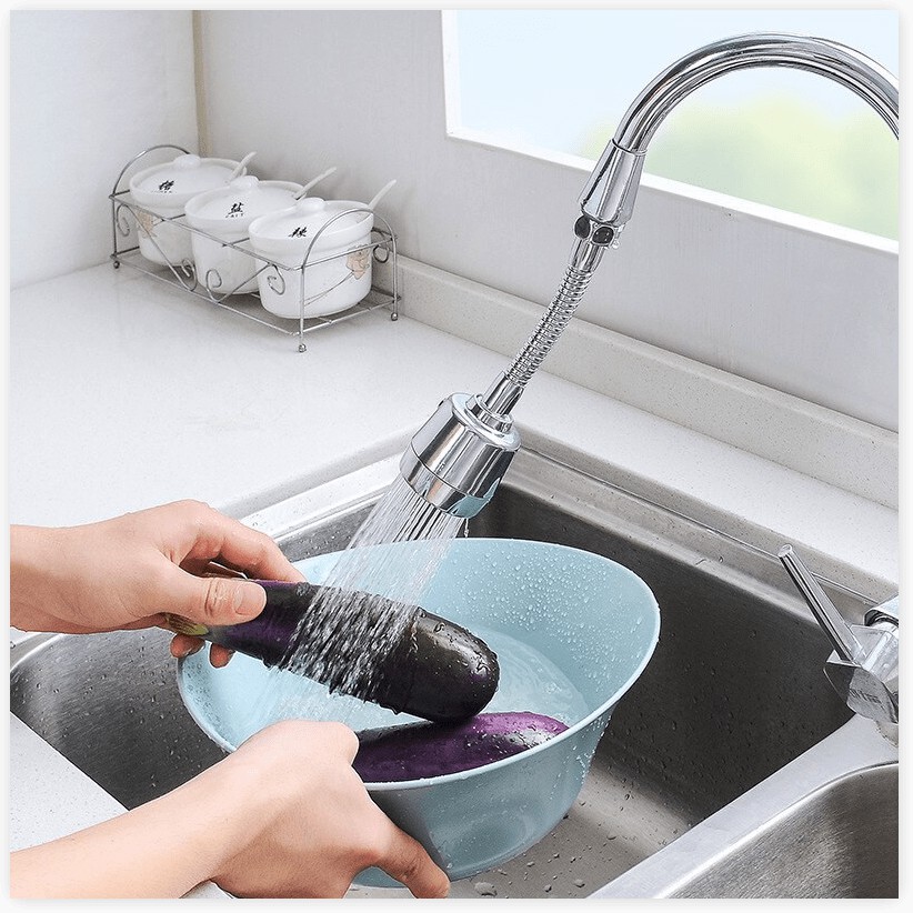 Vòi rửa chén tăng áp 👉BH 1 THÁNG 👈 Đầu vòi xoay 360 có 2 chế độ bật nước tiện lơi, điều chỉnh lượng nước 8359