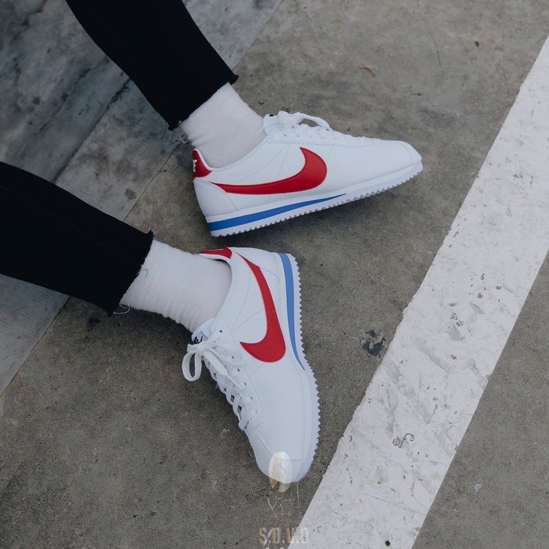 [Mã FAGREEN245 giảm tới 30K đơn 99K] 🔵FREESHIP🔵🔴Giày nike cortez móc đỏ chính hãng🔴