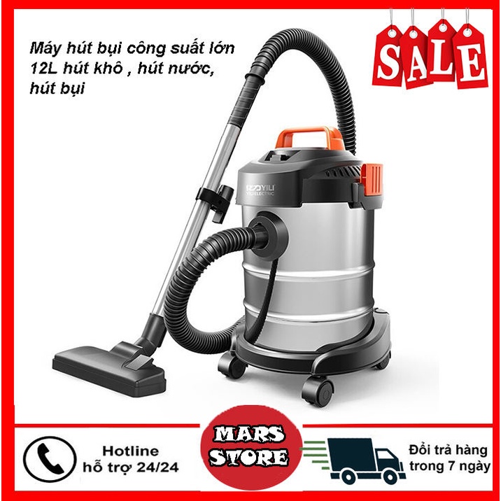 Máy Hút Bụi Gia Đình, Hút Bụi Công Suất Lớn, Máy hút bụi công nghiệp YILI ELICTRIC Công Suất Lớn Hút Khô, Hút Nước,