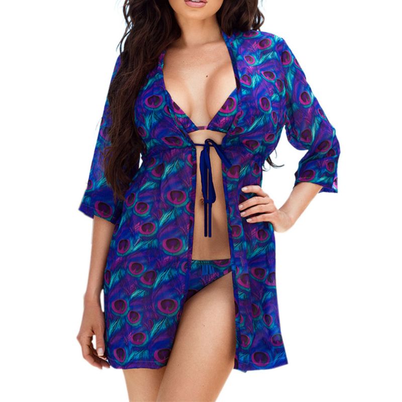 Bộ Bikini 3 Mảnh Tam Giác Lưng Thấp Phong Cách Vintage Gợi Cảm Cho Nữ