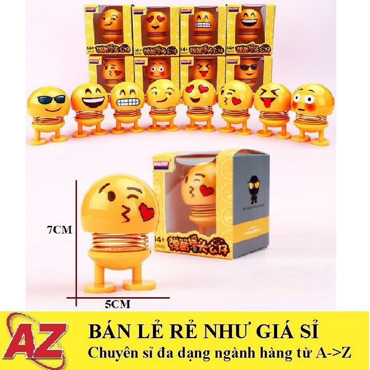  BÁN BUÔN SIÊU RẺ - Thú Nhún Emojji con lắc lò xo - Siêu Chất - Siêu Vui Emoji  Rg51