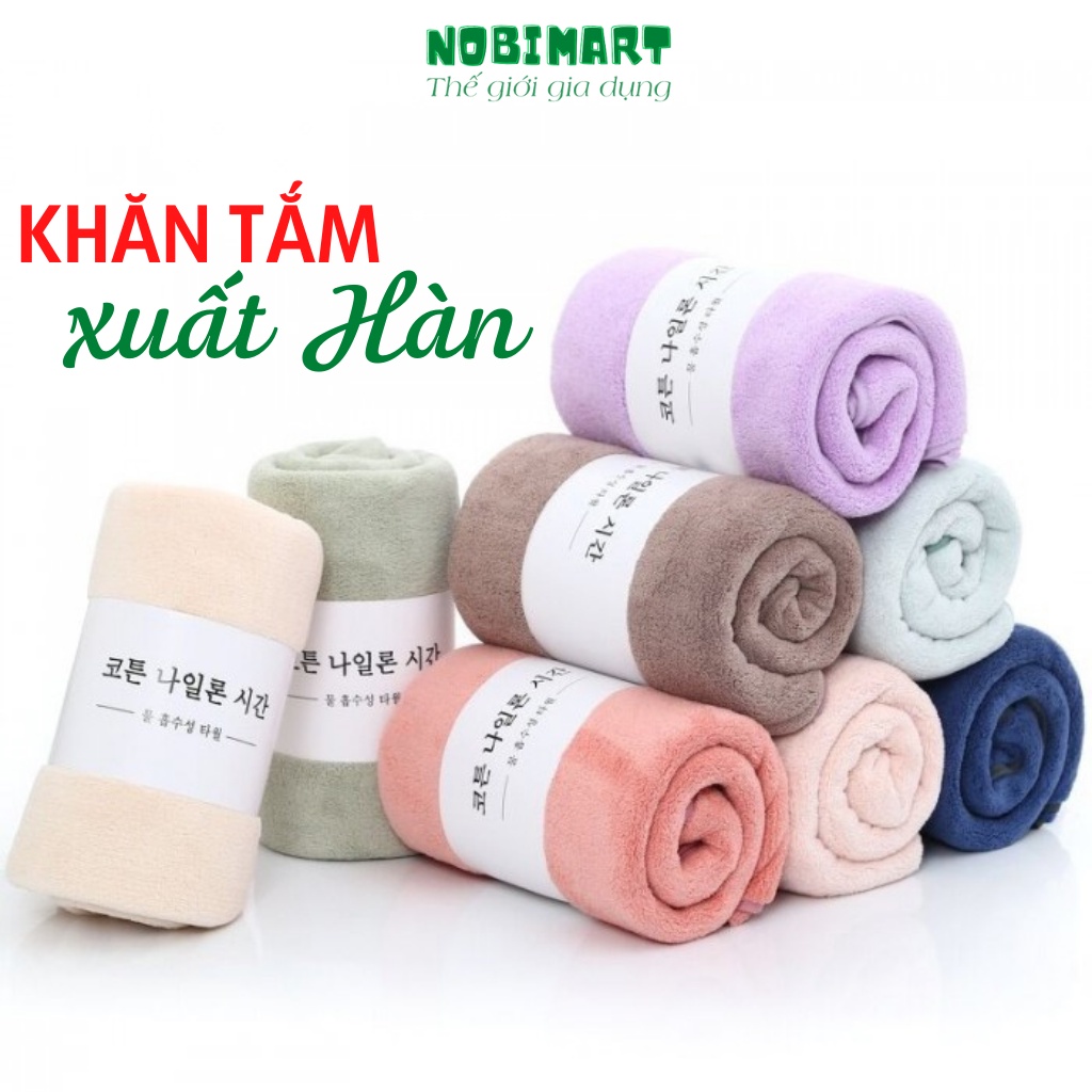 Khăn tắm lông cừu Hàn Quốc size lớn 70x140 khăn cao cấp mềm mịn đẹp