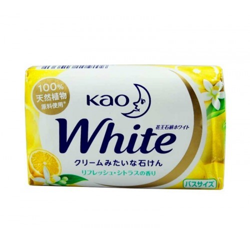 Xà Phòng Kao white, Xà bông trắng da hương hoa Nhật bản (130g)