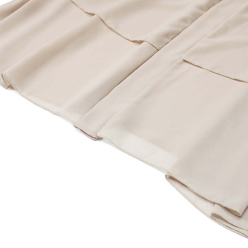 Đầm Maxi Tay Loe Dài Màu Sắc Trơn Kèm Thắt Lưng Phong Cách Hồi Giáo Cho Nữ