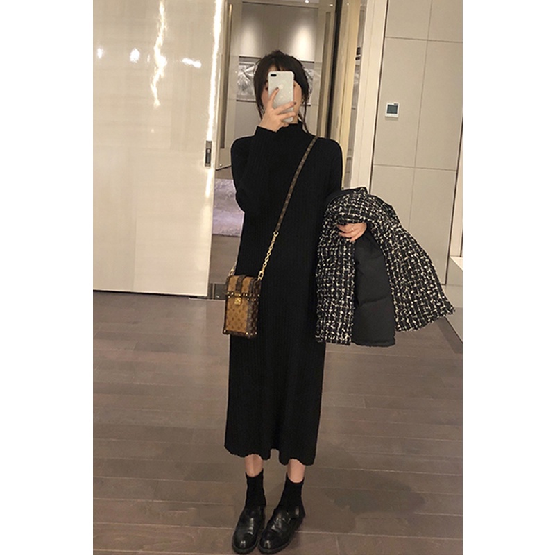 Váy len dệt chất vải đẹp dày dặn Okella V002 | BigBuy360 - bigbuy360.vn