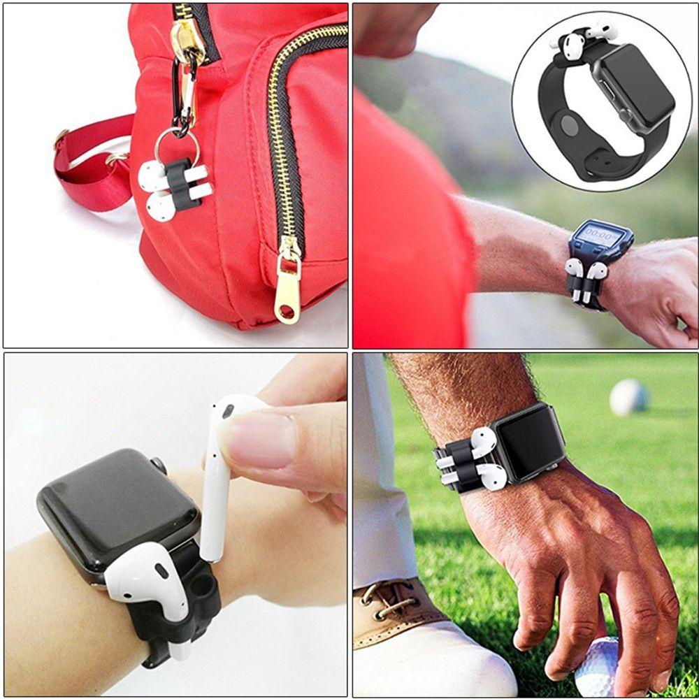 Set 6 Túi Silicon Đựng Tai Nghe Giá Đỡ