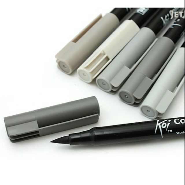[ TÂM TÂM ]-BÚT CỌ Màu NƯỚC SAKURA KOI COLOURING BRUSH PEN 6/12/24 cây-