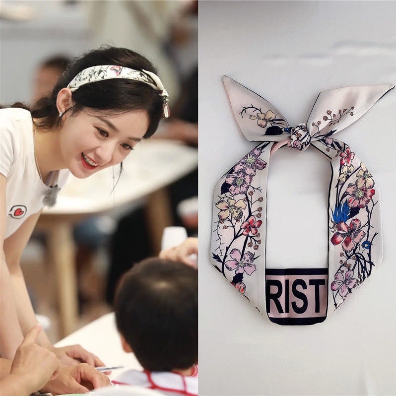 Dây buộc tóc thắt nơ ruy băng đa năng thời trang