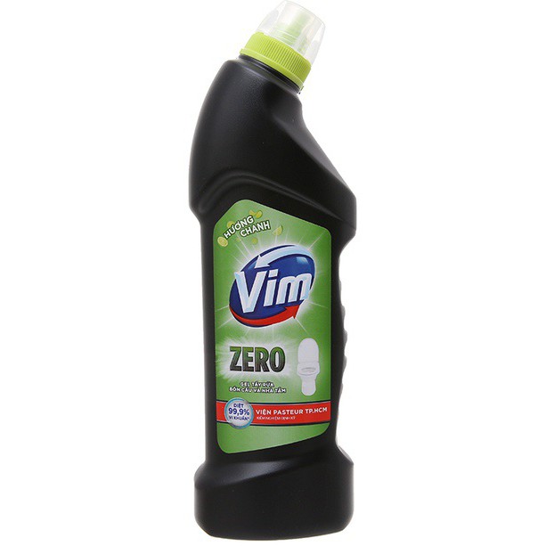 SALE Dung dịch vệ sinh nhà tắm bồn cầu VIM Zero hương chanh Xanh Chai 750ml (Siêu HOT)