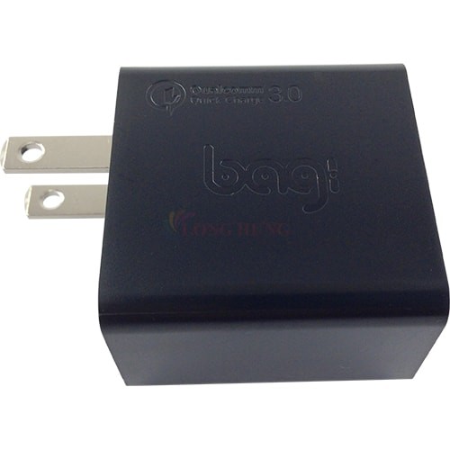 Cốc sạc Bagi QC 3.0 2A 1USB CE-M30 2019 - Hàng chính hãng - Cổng ra USB tiện lợi Dòng điện ổn định Tuổi thọ cực cao