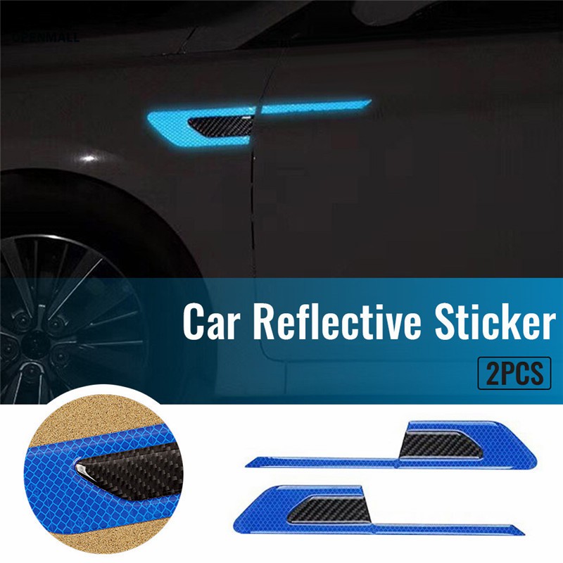 Set 2 sticker phản quang cảnh báo chuyên dụng cho xe hơi